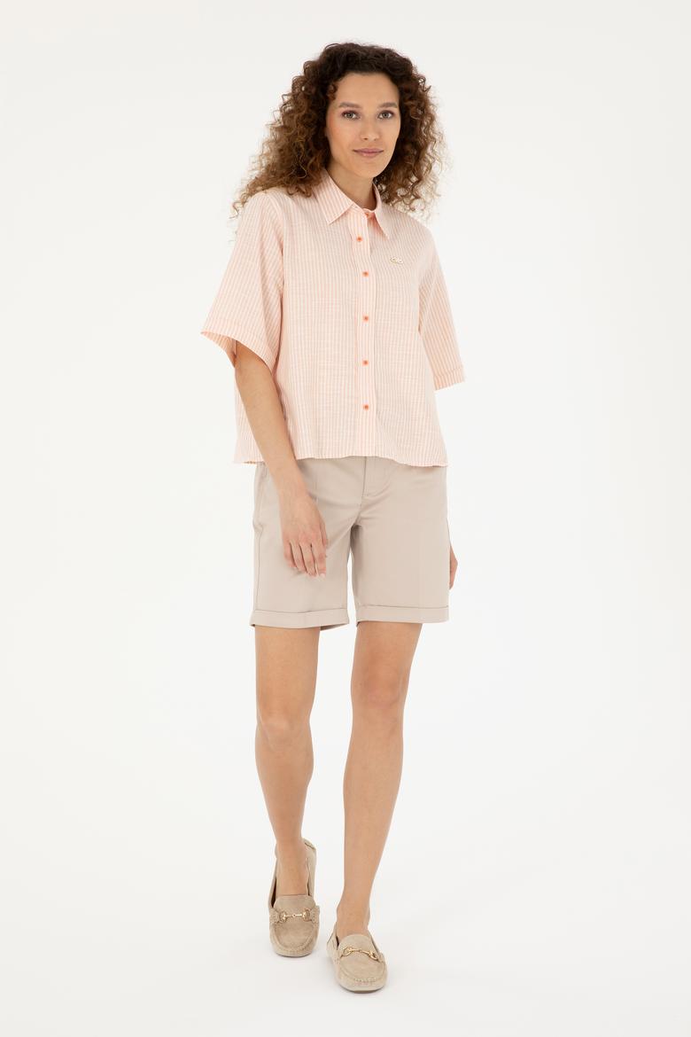 Kadın Taş Dokuma Şort