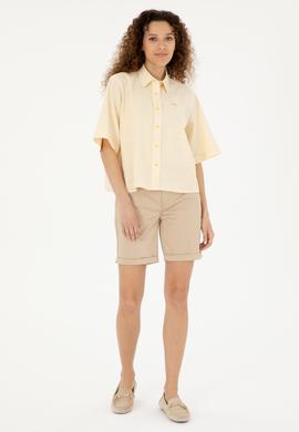 Kadın Kum Dokuma Şort - 50281722021