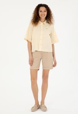 Kadın Kum Dokuma Şort - 50281722021