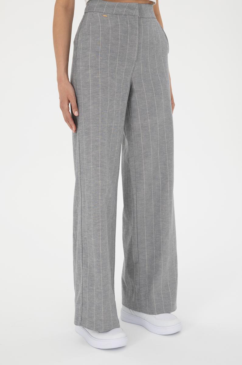 Kadın Mavi Kanvas Pantolon