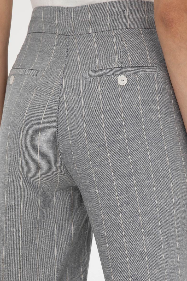 Kadın Mavi Kanvas Pantolon - 50282333013