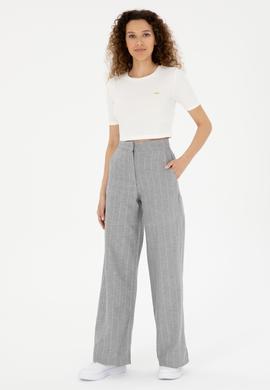 Kadın Mavi Kanvas Pantolon - 50282333013