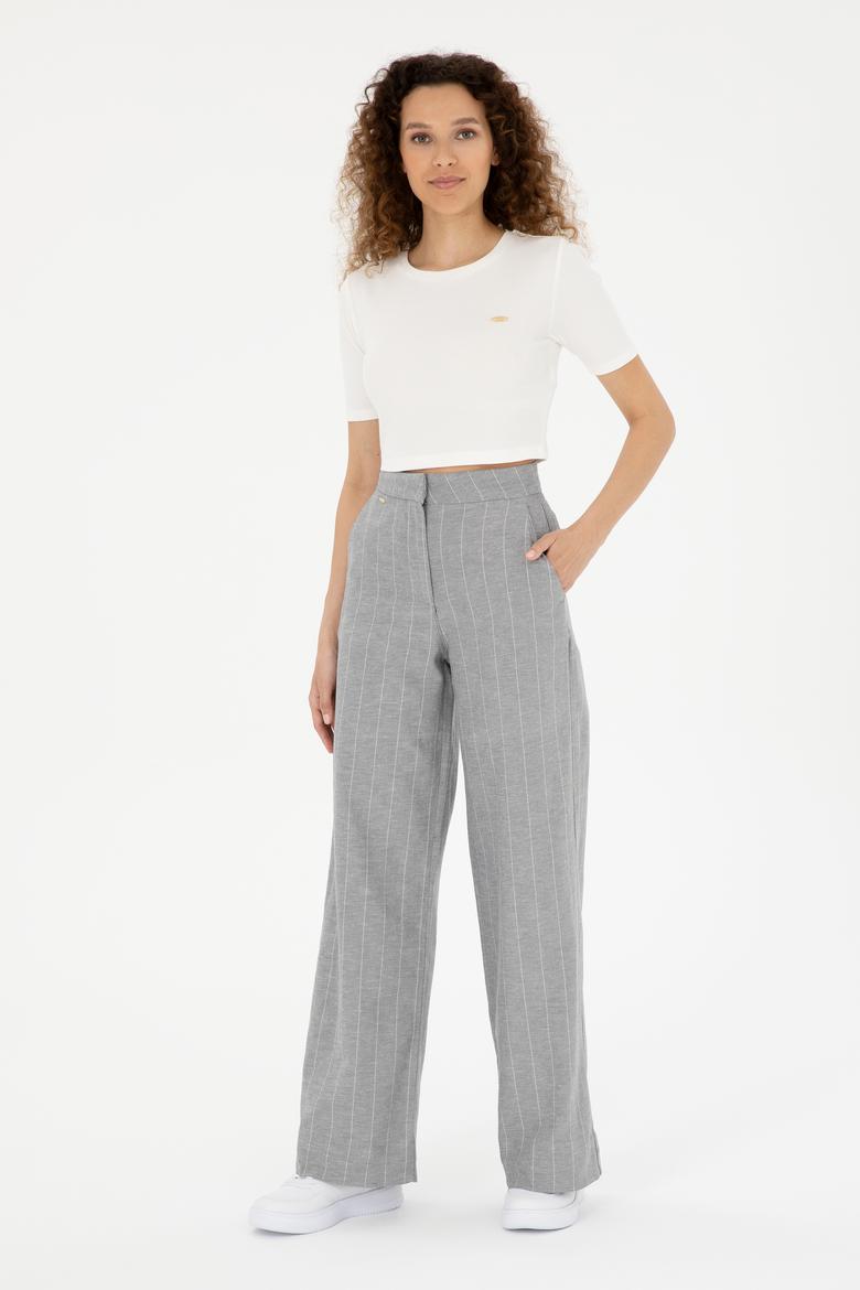 Kadın Mavi Kanvas Pantolon - 50282333013