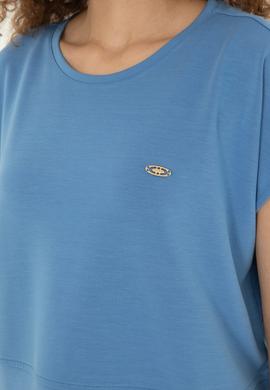 Kadın Saks Tişört - 50282734024