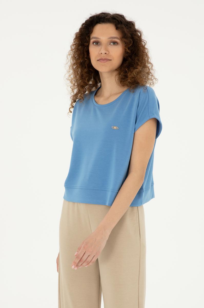 Kadın Saks Tişört