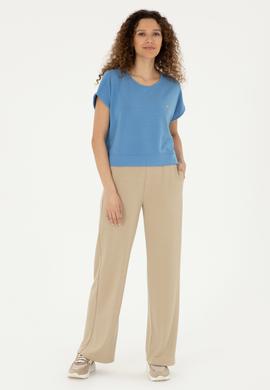 Kadın Saks Tişört - 50282734024