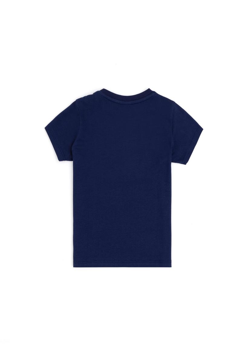 Erkek Bebek Lacivert Bisiklet Yaka Tişört - 50252160069