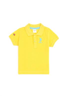 Erkek Bebek Sarı Polo Yaka Tişört - 50252176157