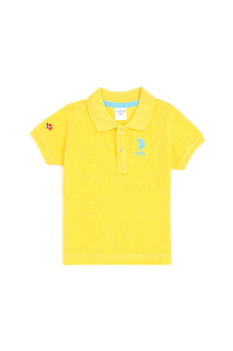 Erkek Bebek Sarı Polo Yaka Tişört