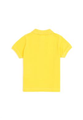Erkek Bebek Sarı Polo Yaka Tişört - 50252176157