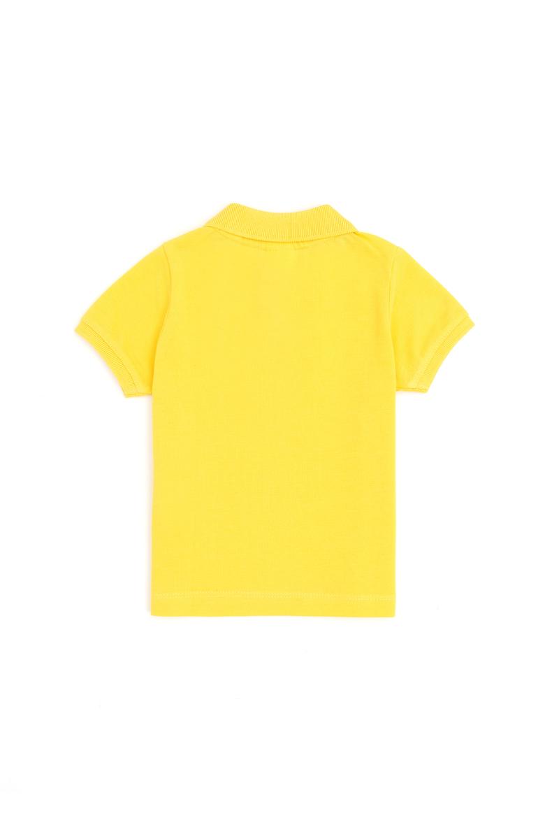 Erkek Bebek Sarı Polo Yaka Tişört - 50252176157
