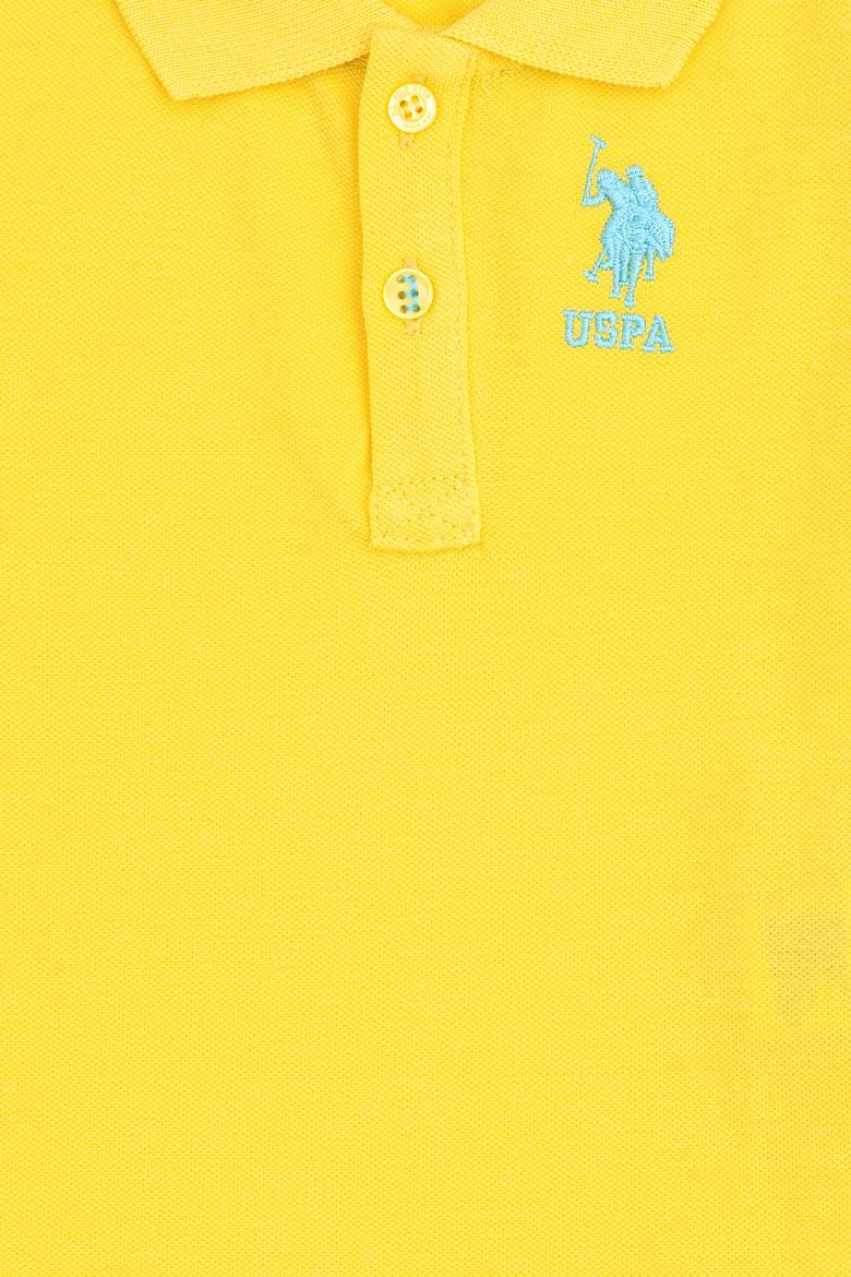 Erkek Bebek Sarı Polo Yaka Tişört - 50252176157