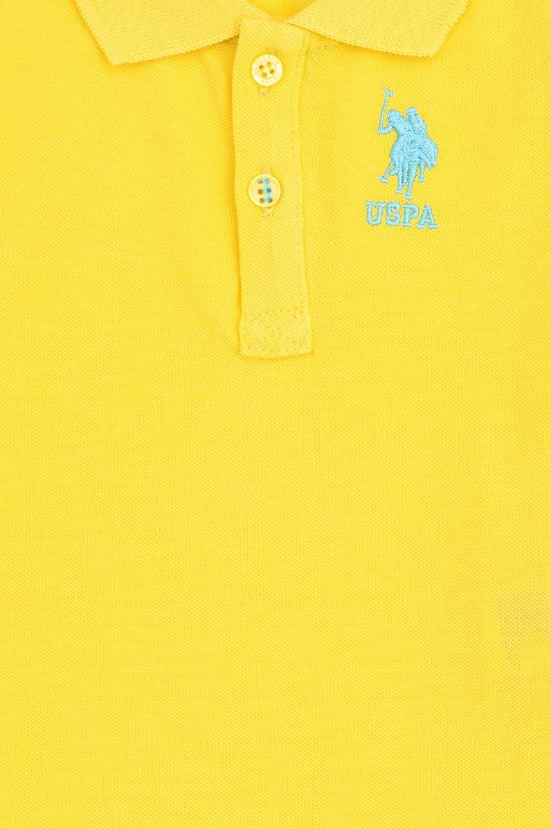 Erkek Bebek Sarı Polo Yaka Tişört