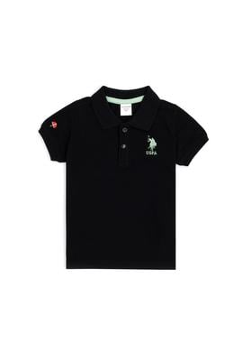 Erkek Bebek Siyah Polo Yaka Tişört - 50252176167