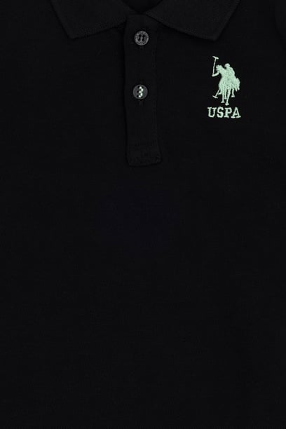 Erkek Bebek Siyah Polo Yaka Tişört