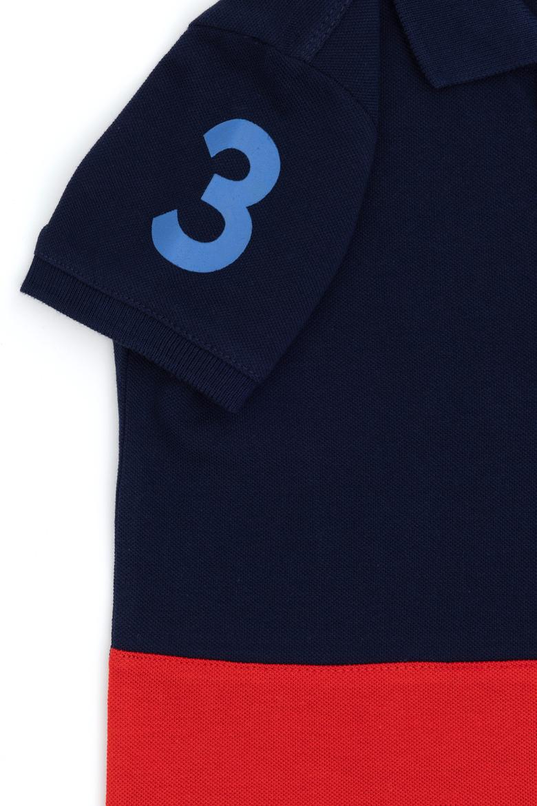 Erkek Çocuk Lacivert Polo Yaka Tişört - 50263342036