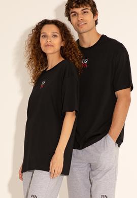 Erkek Comfort Fit Bisiklet Yaka Siyah Tişört - 50289221031