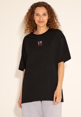 Erkek Comfort Fit Bisiklet Yaka Siyah Tişört - 50289221031