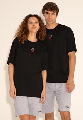 Erkek Comfort Fit Bisiklet Yaka Siyah Tişört - 50289221031