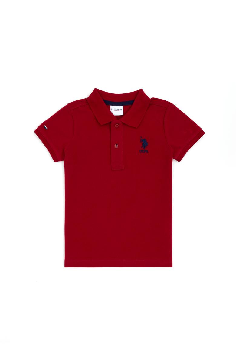 Erkek Çocuk Bordo Basic Tişört