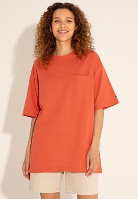 Erkek Comfort Fit Bisiklet Yaka Pudra Tişört - 50282236091