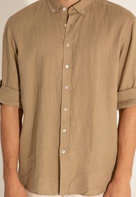 Haki Unisex Keten Gömlek - 50284324062