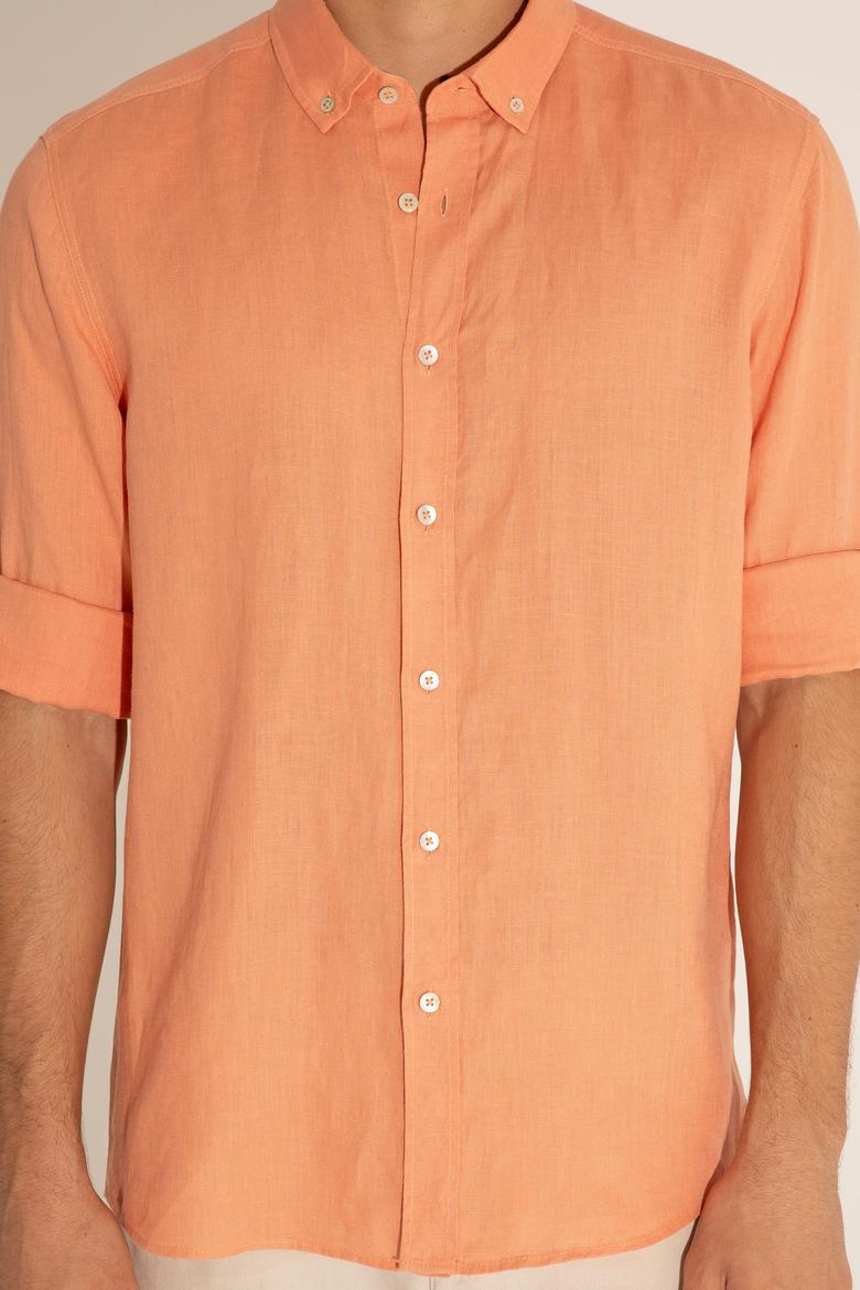 Somon Unisex Keten Gömlek - 50284324086