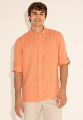 Somon Unisex Keten Gömlek - 50284324086