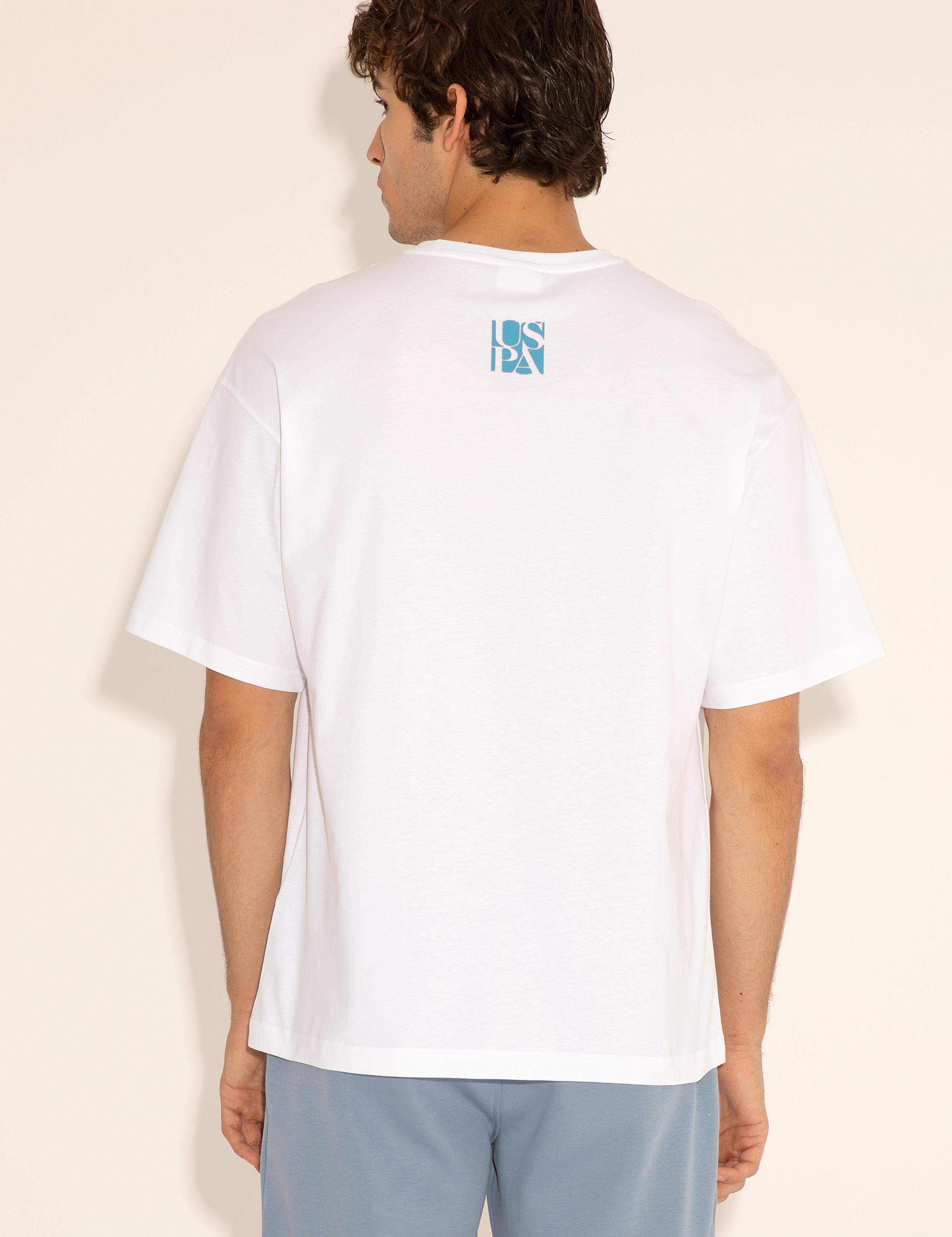تی شرت یقه گرد آستین کوتاه ریلکس یقه گرد مردانه یو اس پولو | U.S. Polo Assn. - تصویر 6