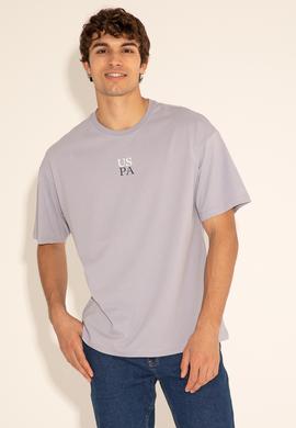 Erkek Comfort Fit Bisiklet Yaka Gri Tişört - 50289221046