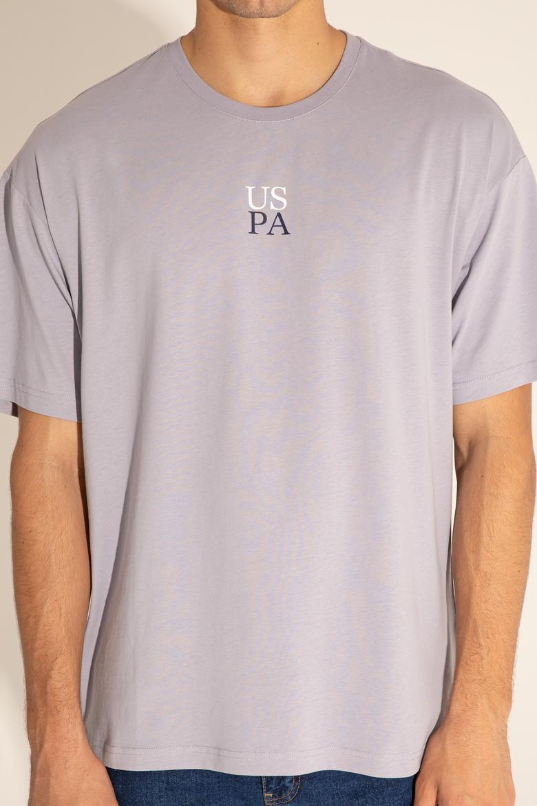 Erkek Comfort Fit Bisiklet Yaka Gri Tişört - 50289221046