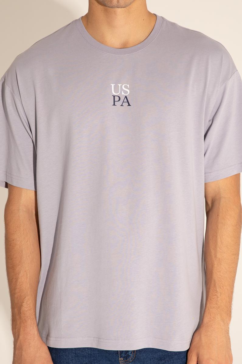 Erkek Comfort Fit Bisiklet Yaka Gri Tişört