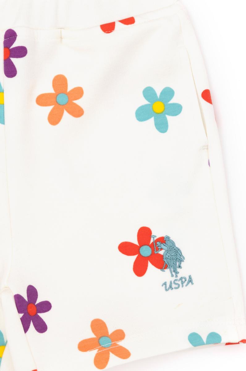 Kız Bebek Beyaz Örme Şort