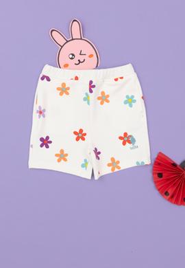 Kız Bebek Beyaz Örme Şort - 50289006011