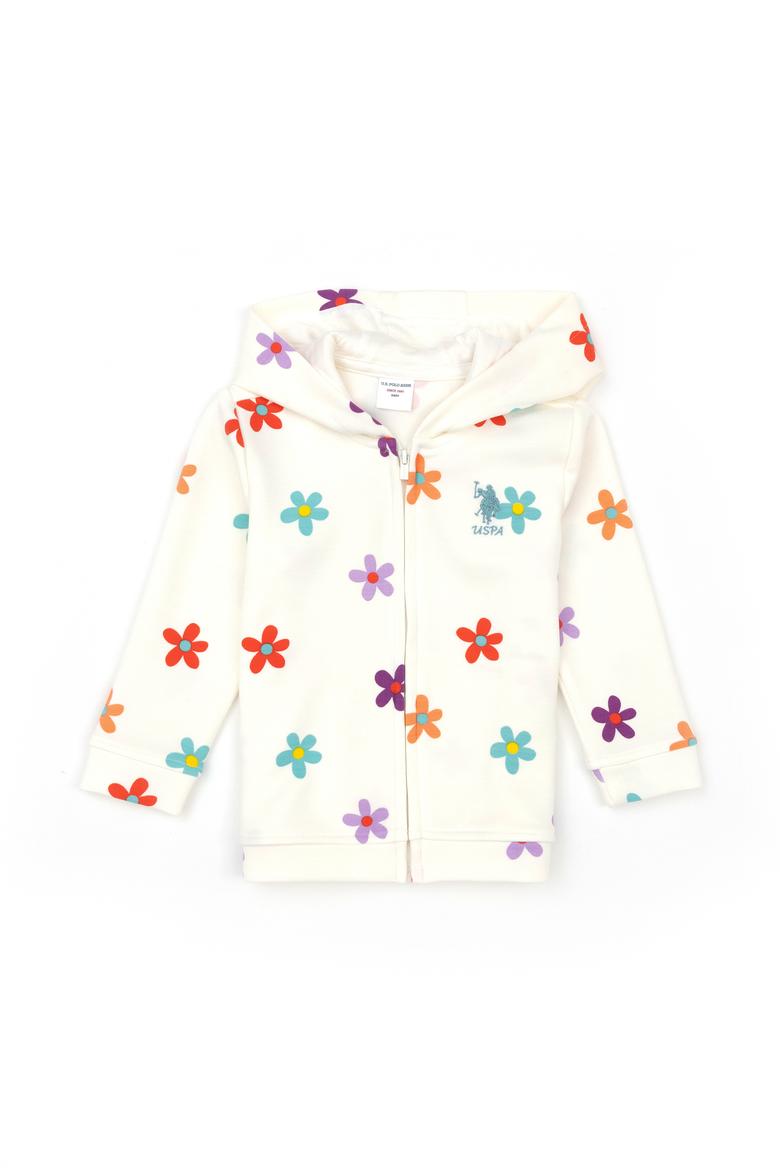 Kız Bebek Ekru Kapüşonlu Sweatshirt - 50289018012