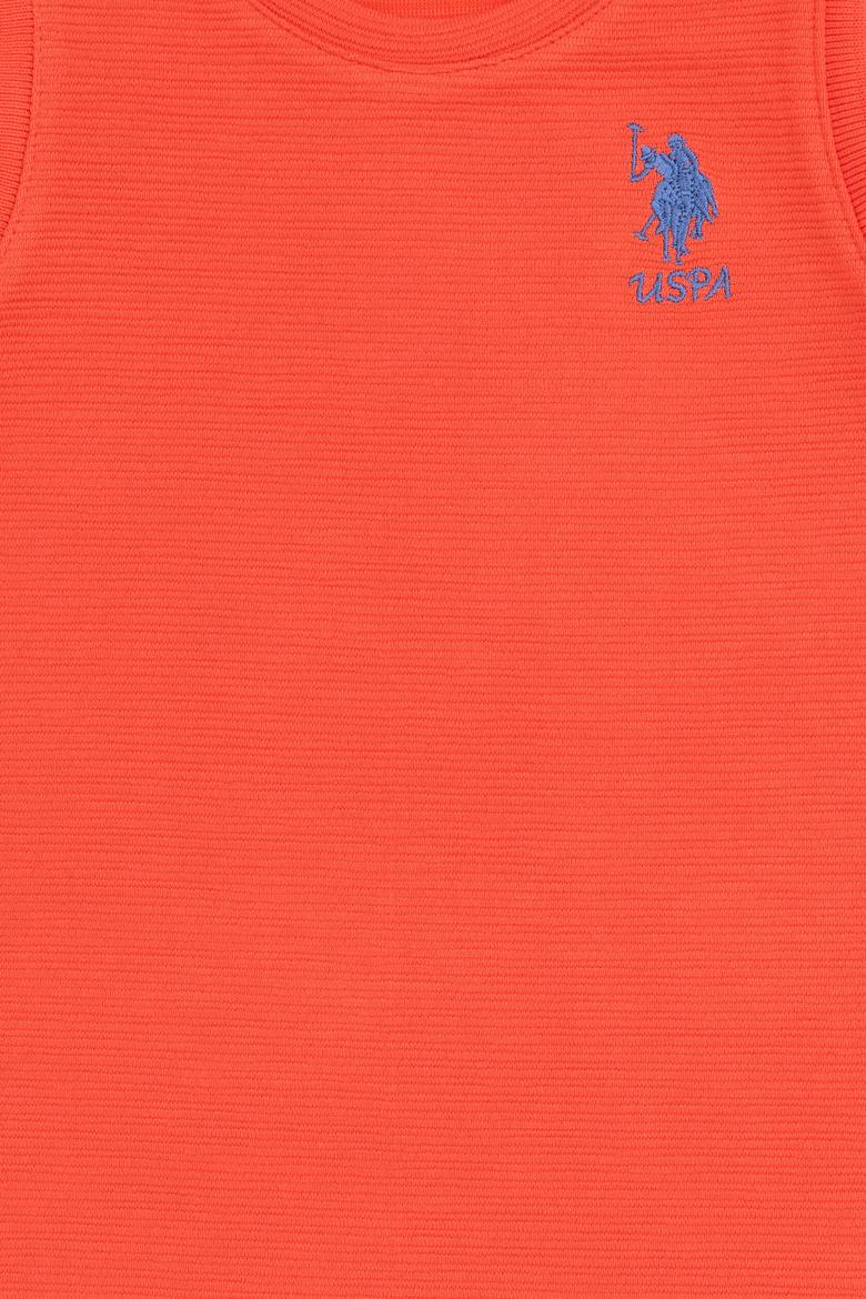 Kız Bebek Nar Çiçeği Kolsuz Örme Elbise - 50289013025