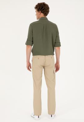 Erkek Açık Haki Kanvas Pantolon - 50283968248