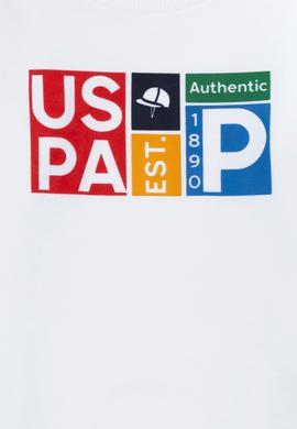 Erkek Çocuk Beyaz Bisiklet Yaka Sweatshirt - 50282002013