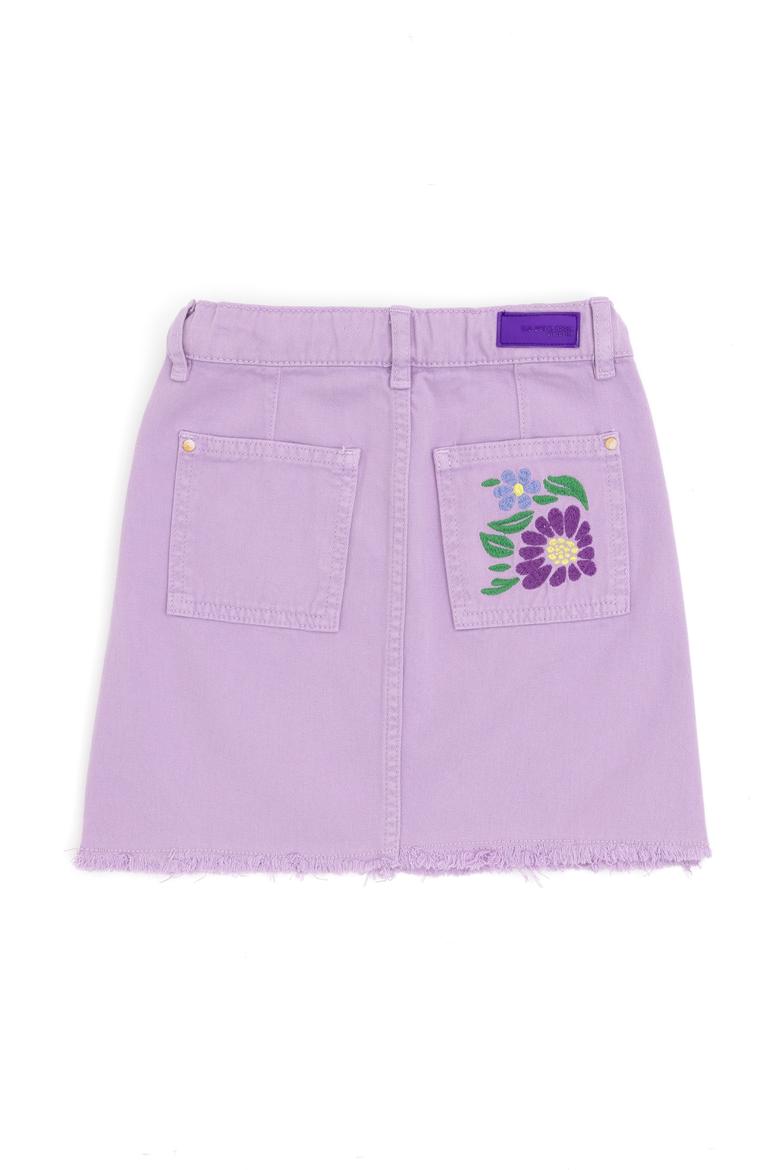 Kız Çocuk Lila Dokuma Etek - 50282946011