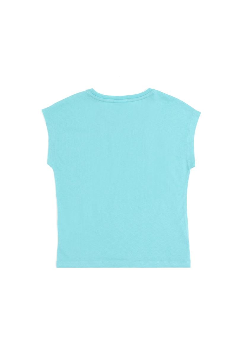 Kız Çocuk Mint Bisiklet YakaTişört