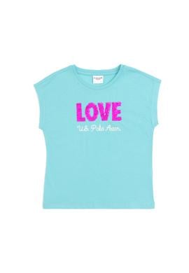 Kız Çocuk Mint Bisiklet YakaTişört - 50283270002