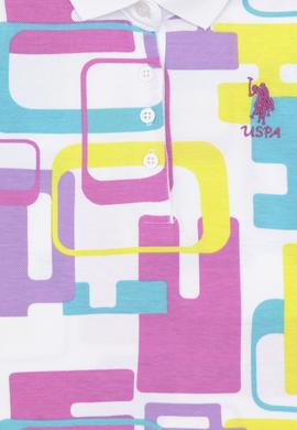 Kız Çocuk Beyaz Polo Yaka Kolsuz Tişört - 50283341011