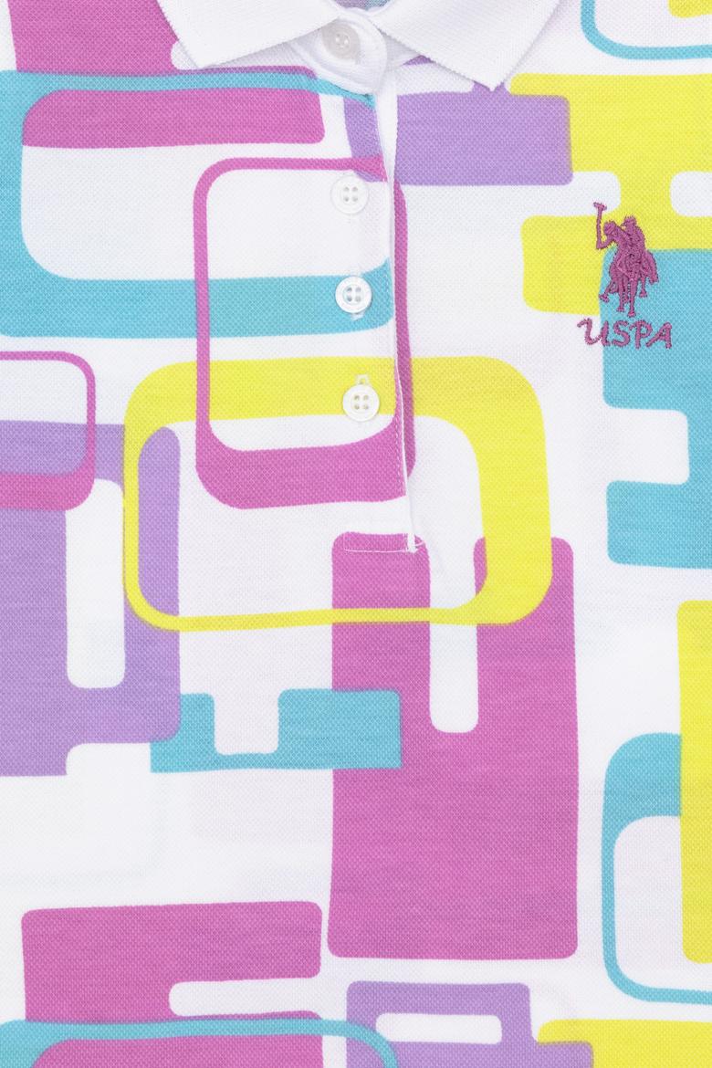 Kız Çocuk Beyaz Polo Yaka Kolsuz Tişört - 50283341011