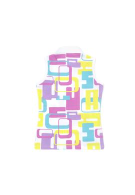 Kız Çocuk Beyaz Polo Yaka Kolsuz Tişört - 50283341011