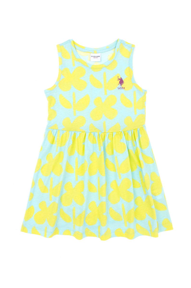 Kız Çocuk Mint Örme Elbise