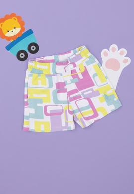 Kız Çocuk Beyaz Örme Şort - 50283318009