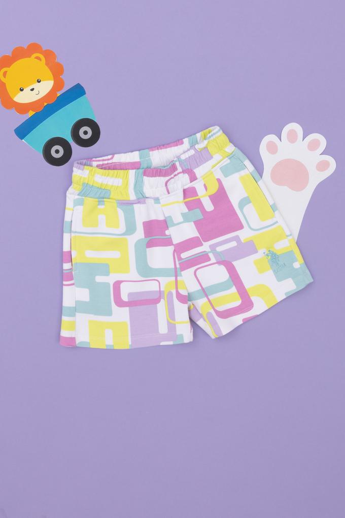 Kız Çocuk Beyaz Örme Şort