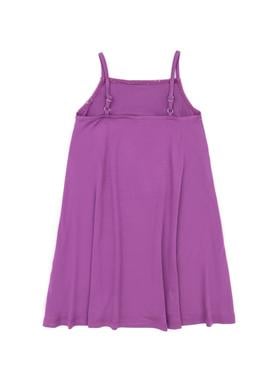 Kız Çocuk Mor Kolsuz Örme Elbise - 50283298023