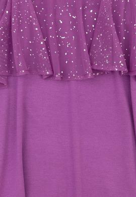 Kız Çocuk Mor Kolsuz Örme Elbise - 50283298023