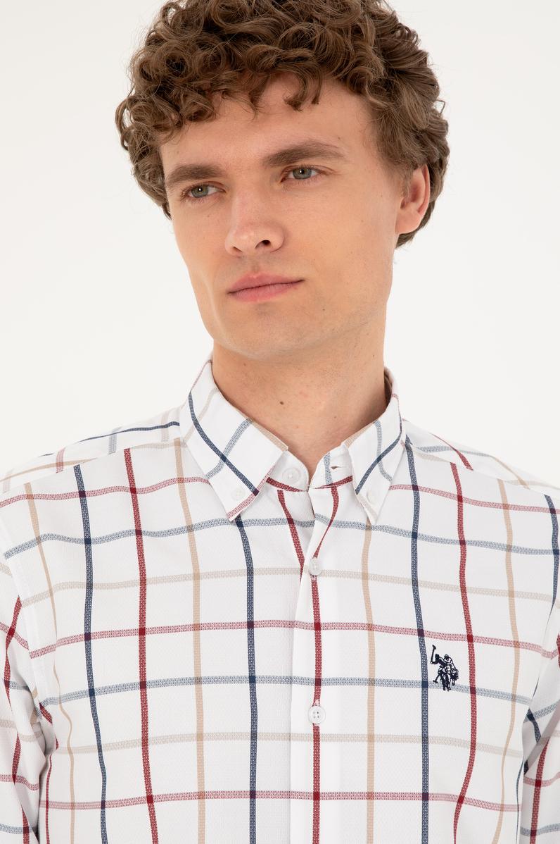 Erkek Beyaz Uzun Kollu Gömlek